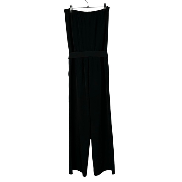 Ann Taylor LOFT Black Strapless Wide Leg Jumpsuit XS - Picture 3 of 6